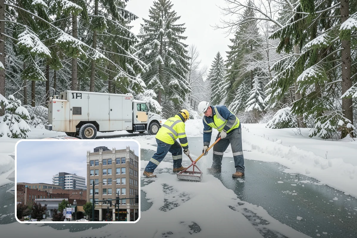 Ice Dam Removal in Everett, Snohomish County, WA - Stops water from backing up under shingles