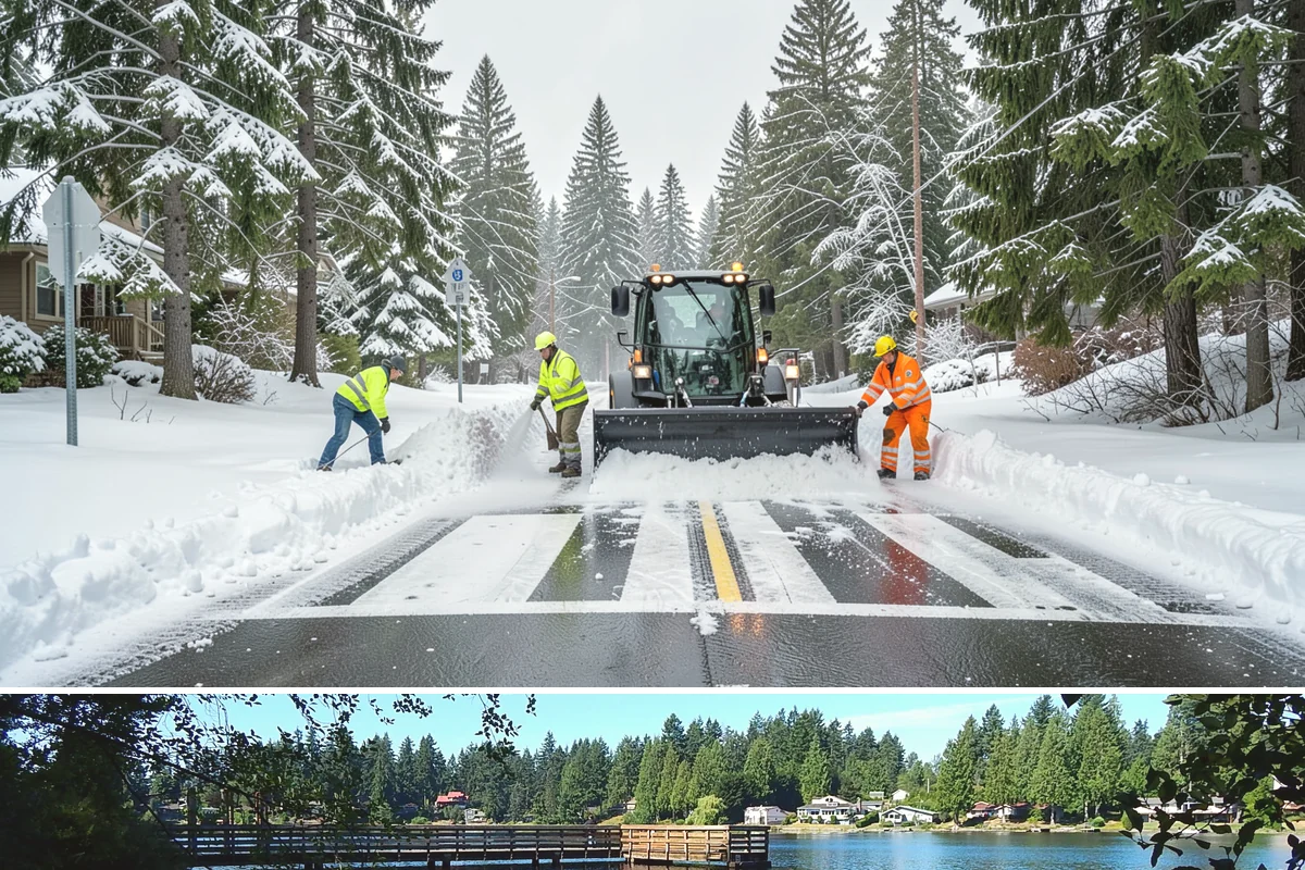 Ice Dam Removal in Federal Way, King County, WA - Ice dam removal is needed during and right after freeze-thaw cycles, when melt and refreeze at the eaves trap water behind the...