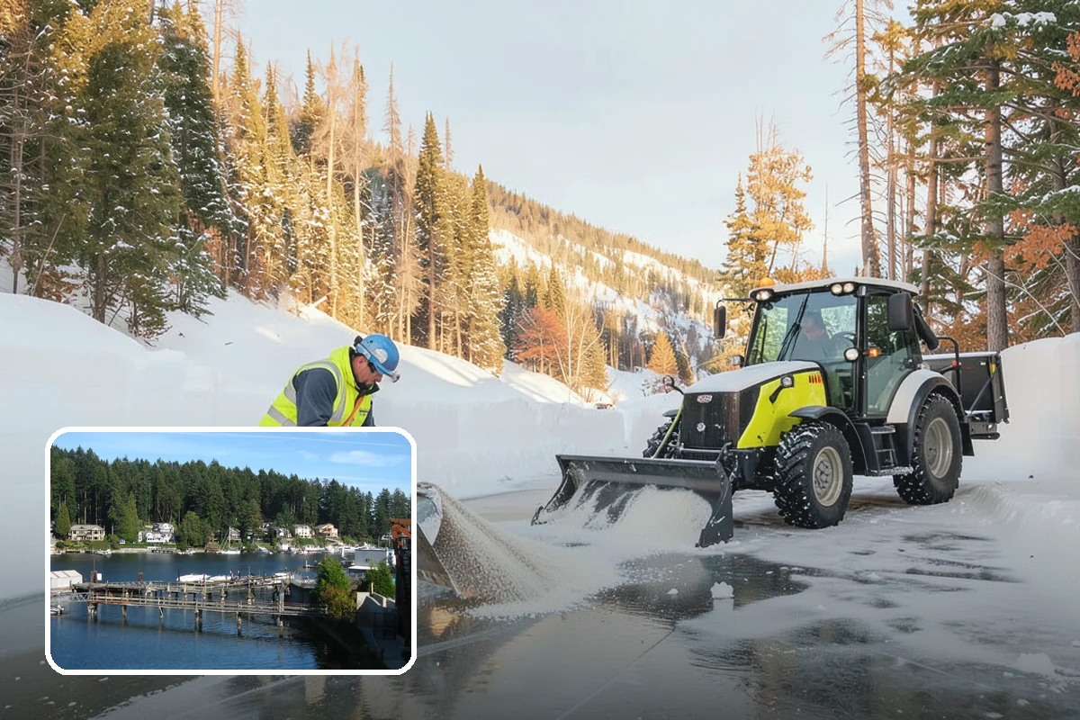 Ice Dam Removal in Gig Harbor, Pierce County, WA - Stops water from backing up under shingles
