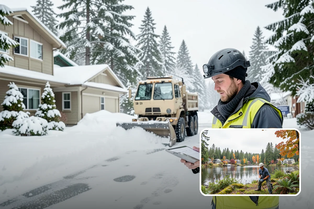 Ice Dam Removal in La Conner, Skagit County, WA - Stops water from backing up under shingles