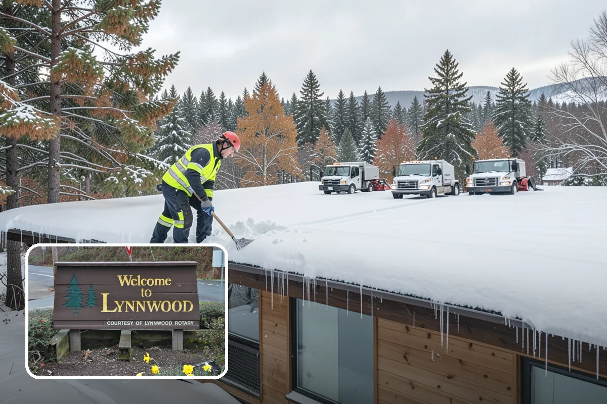 Ice Dam Removal in Lynnwood, Snohomish County, WA - Stops water from backing up under shingles
