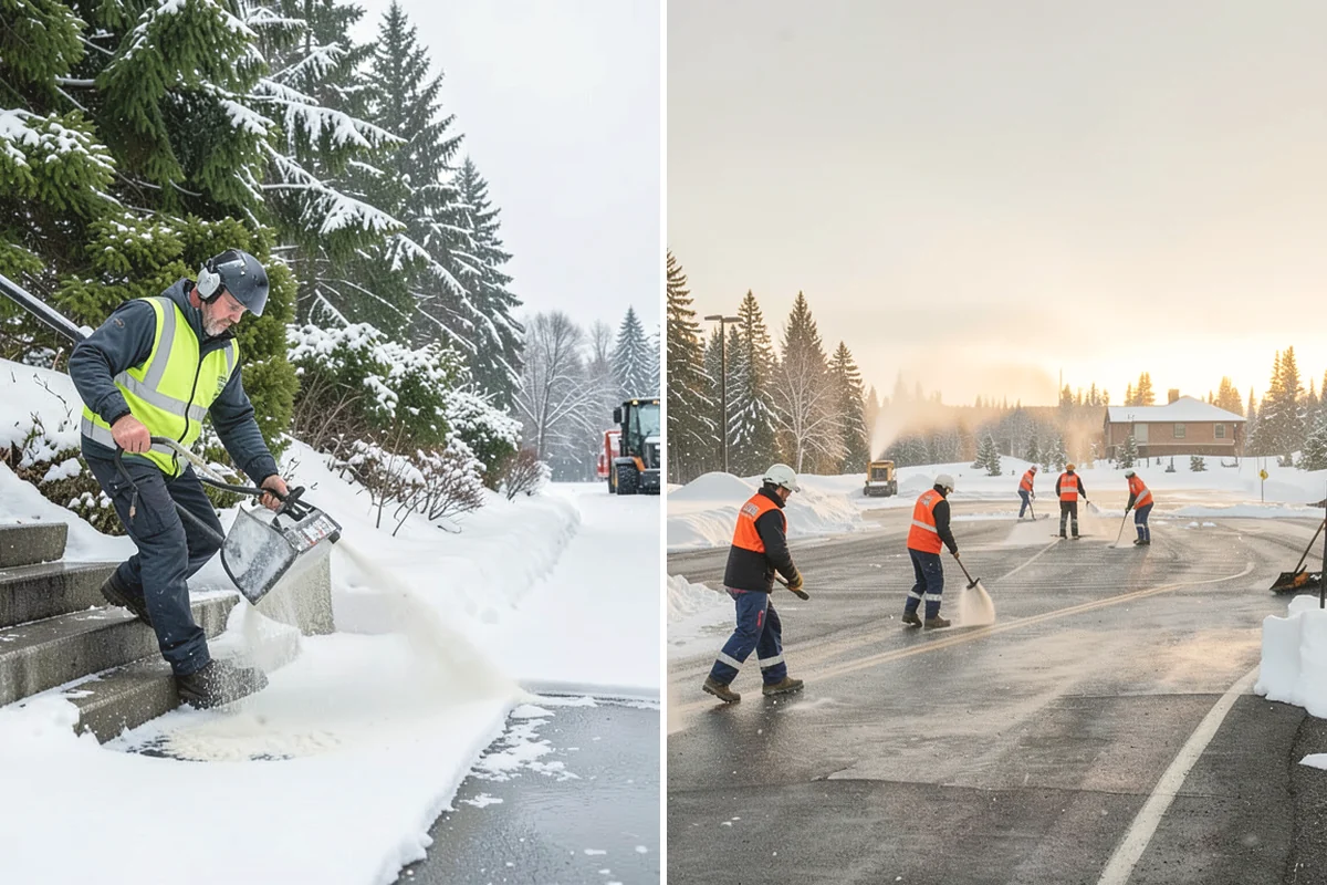Ice Dam Removal in Mercer Island, King County, WA - Locate the dam and the trapped water line