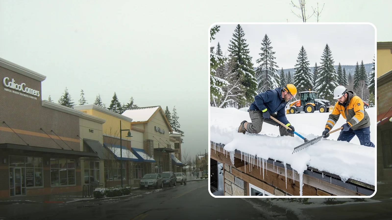 Ice Dam Removal in Mill Creek, Snohomish County, WA - We remove existing ice dams from roof edges to stop water from backing up under shingles.