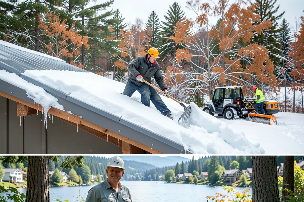 Ice Dam Removal in Milton, King County, WA - Ice dam removal is needed during and right after freeze-thaw cycles, when melt and refreeze at the eaves trap water behind the...