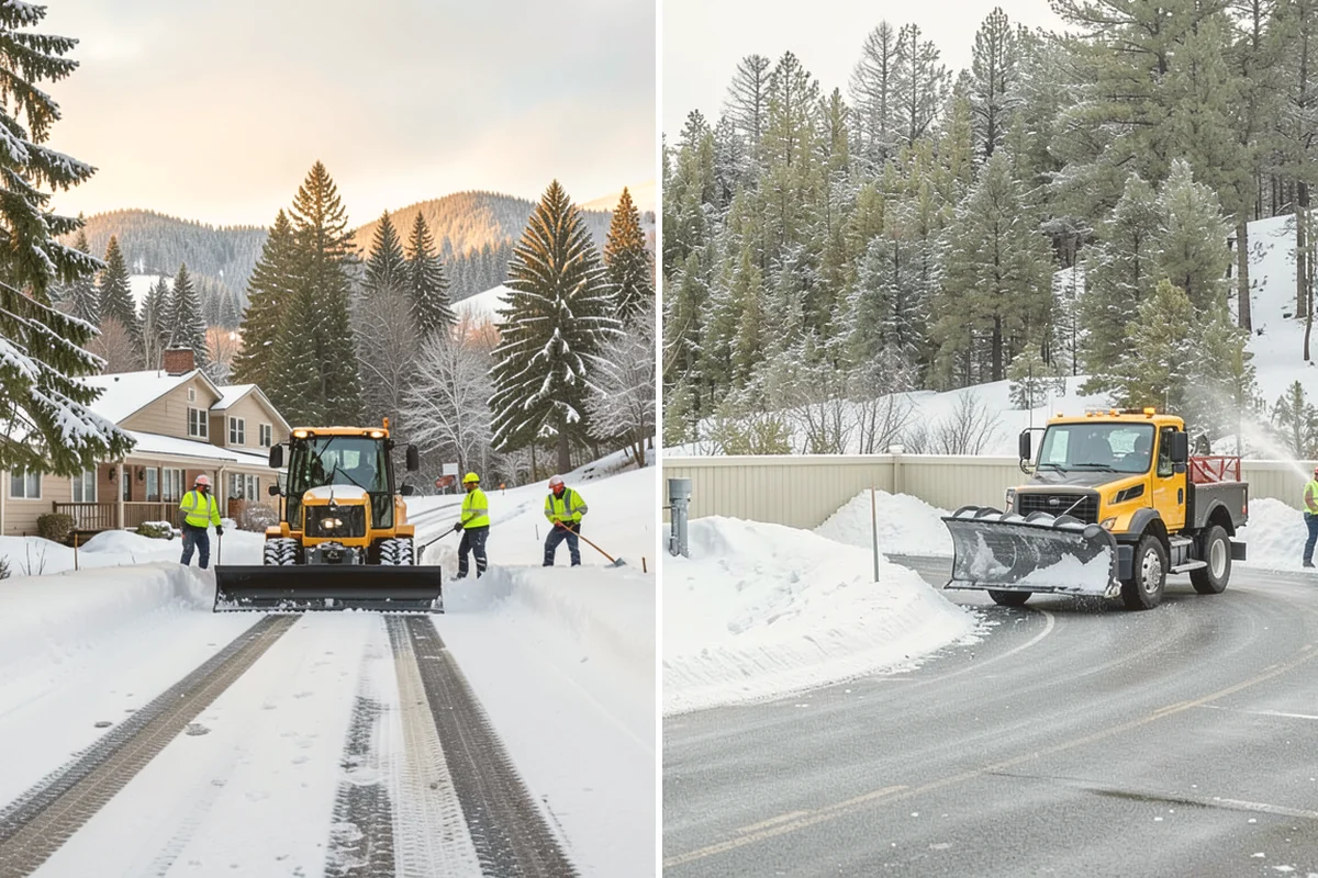 Ice Dam Removal in Orting, Pierce County, WA - Locate the dam and the trapped water line
