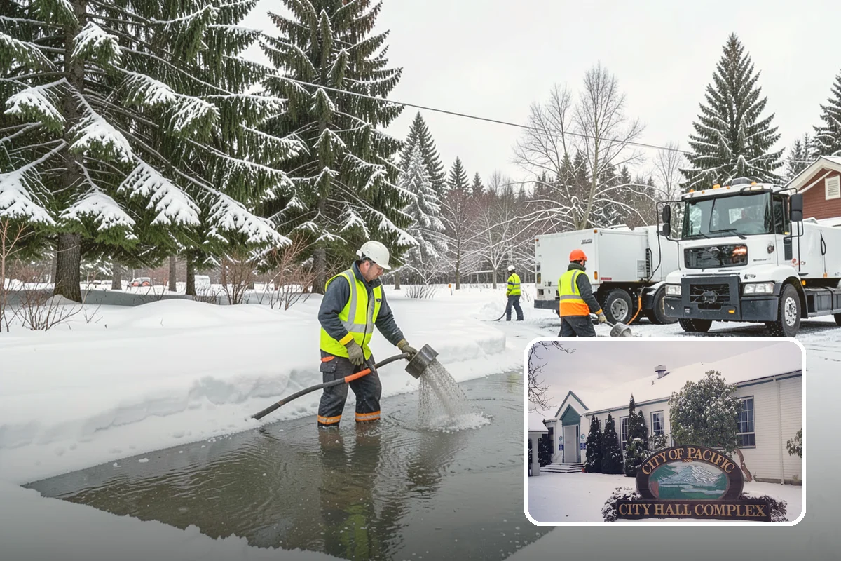 Ice Dam Removal in Pacific, King County, WA - Stops water from backing up under shingles