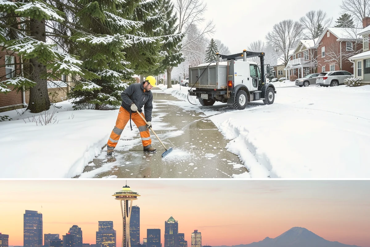 Ice Dam Removal in Seattle, King County, WA - Ice dam removal is needed during and right after freeze-thaw cycles, when melt and refreeze at the eaves trap water behind the...