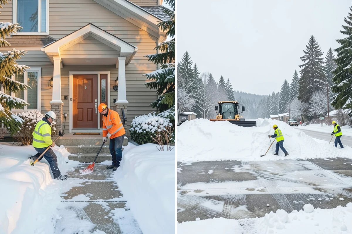 Ice Dam Removal in Skykomish, King County, WA - Locate the dam and the trapped water line