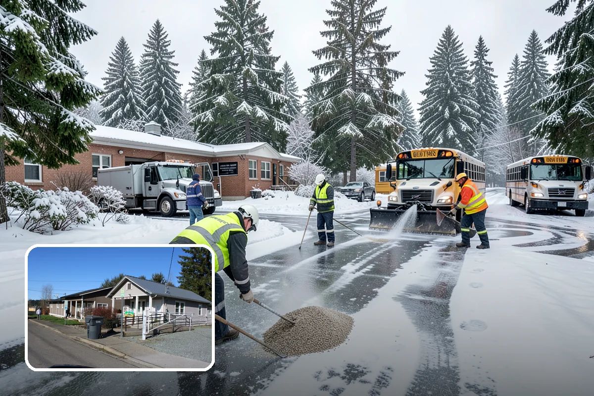 Ice Dam Removal in South Prairie, Pierce County, WA - Stops water from backing up under shingles