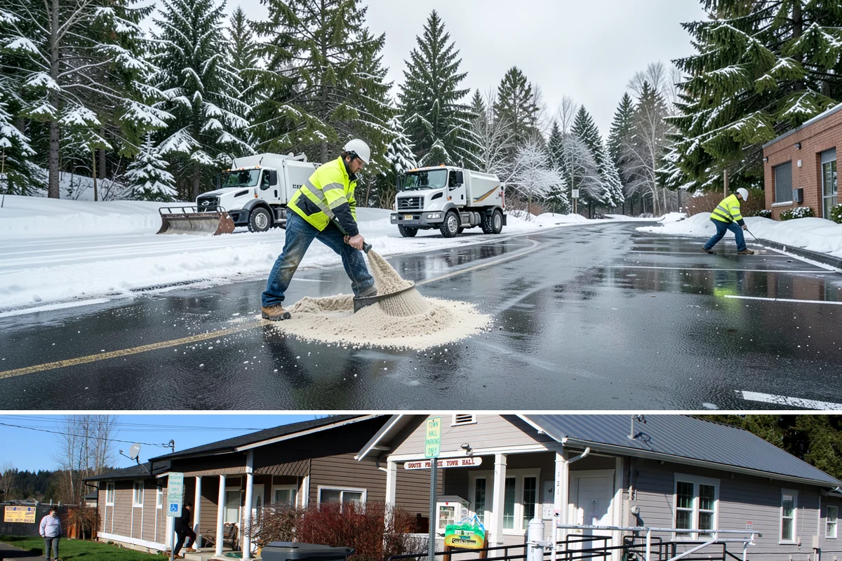Ice Dam Removal in South Prairie, Pierce County, WA - Ice dam removal is needed during and right after freeze-thaw cycles, when melt and refreeze at the eaves trap water behind the...