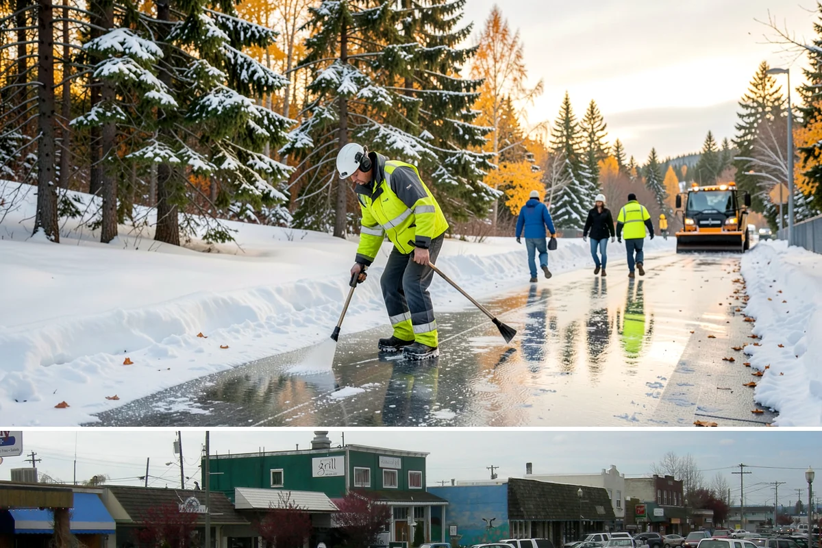 Ice Dam Removal in Stanwood, Snohomish County, WA - Ice dam removal is needed during and right after freeze-thaw cycles, when melt and refreeze at the eaves trap water behind the...