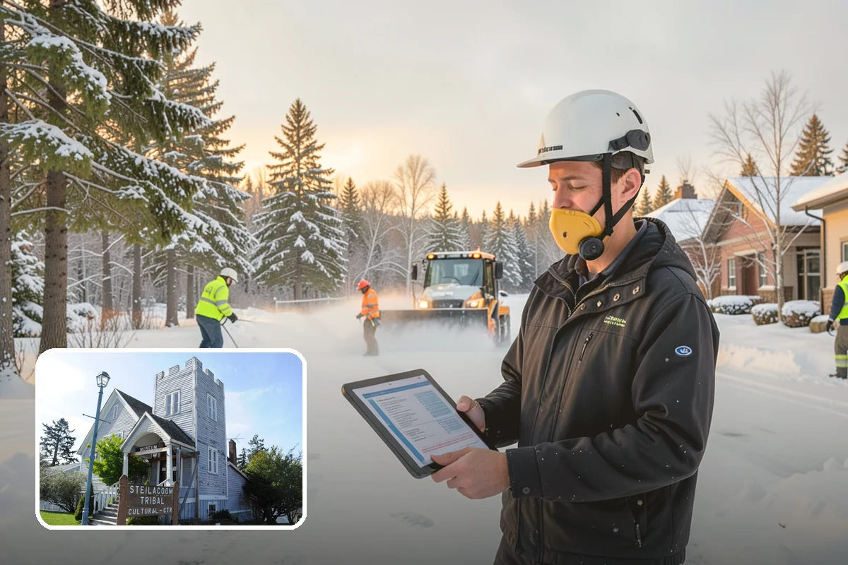 Ice Dam Removal in Steilacoom, Pierce County, WA - Stops water from backing up under shingles