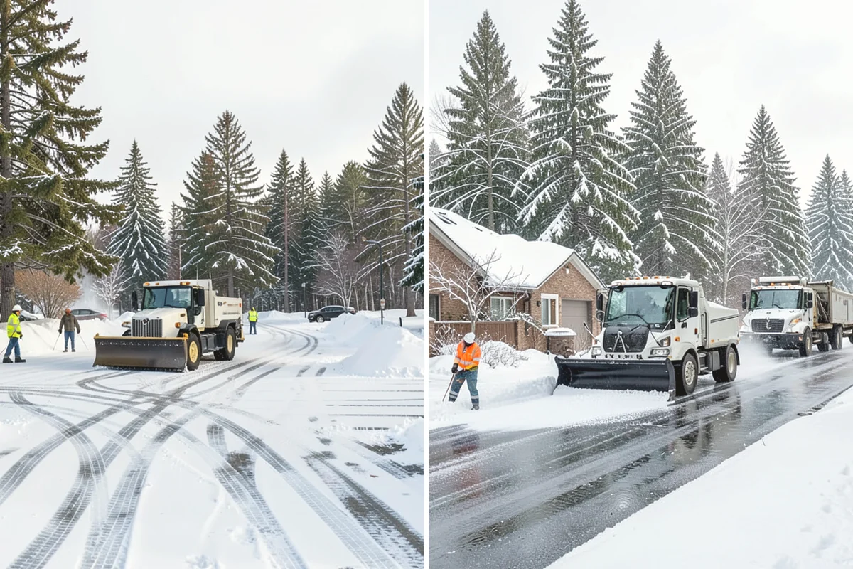 Ice Dam Removal in Steilacoom, Pierce County, WA - Locate the dam and the trapped water line