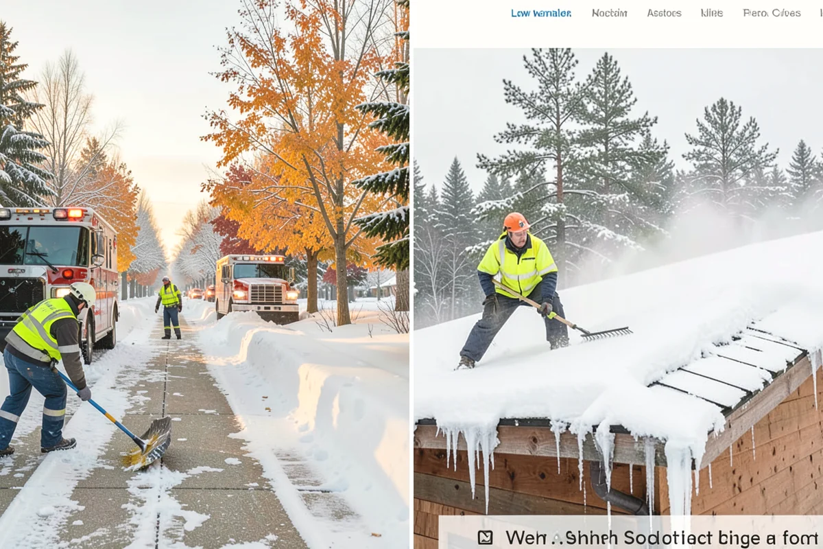 Ice Dam Removal in Tukwila, King County, WA - Locate the dam and the trapped water line