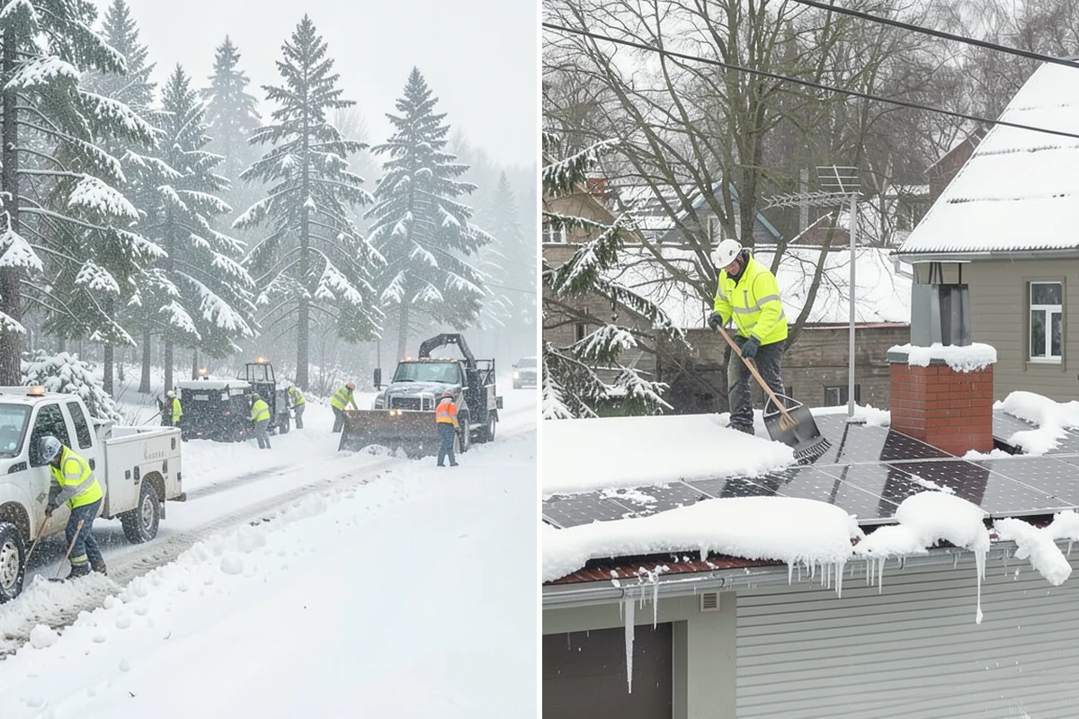 Ice Dam Removal in University Place, Pierce County, WA - Locate the dam and the trapped water line