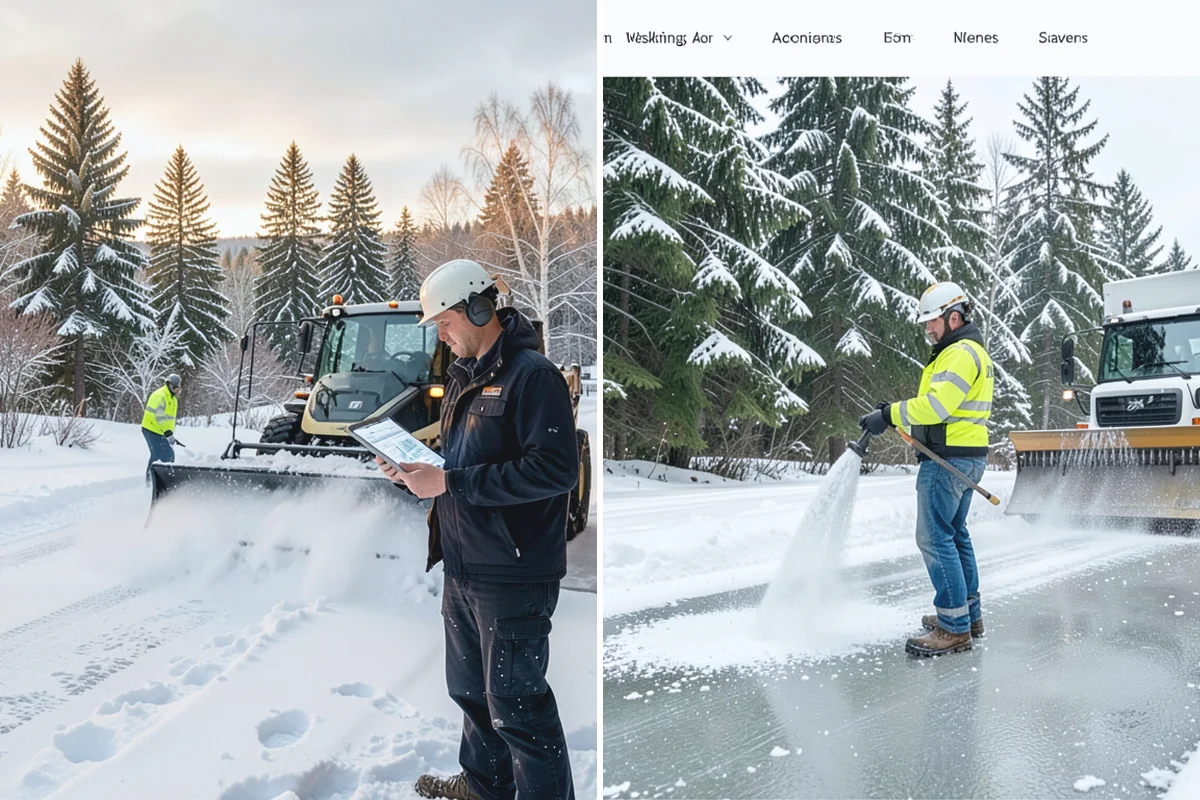 Ice Dam Removal in Wilkeson, Pierce County, WA - Locate the dam and the trapped water line