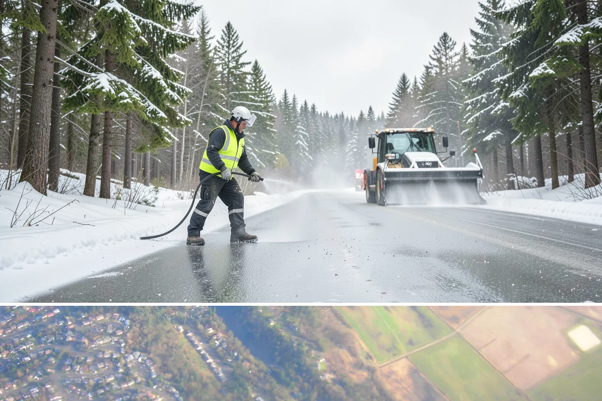 Ice Hazard Response in Algona, King County, WA - Ice hazard response is available throughout the winter season whenever freeze conditions create sudden slip dangers.