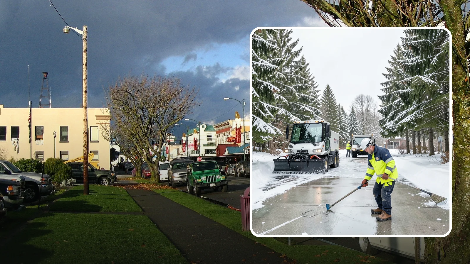 Ice Hazard Response in Arlington, Snohomish County, WA - We respond rapidly across Western Washington to eliminate ice hazards on your property before they cause a fall or a liability...