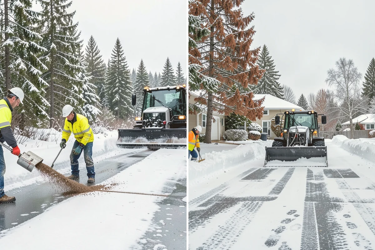 Ice Hazard Response in Bellevue, King County, WA - Receive the hazard report and confirm the location