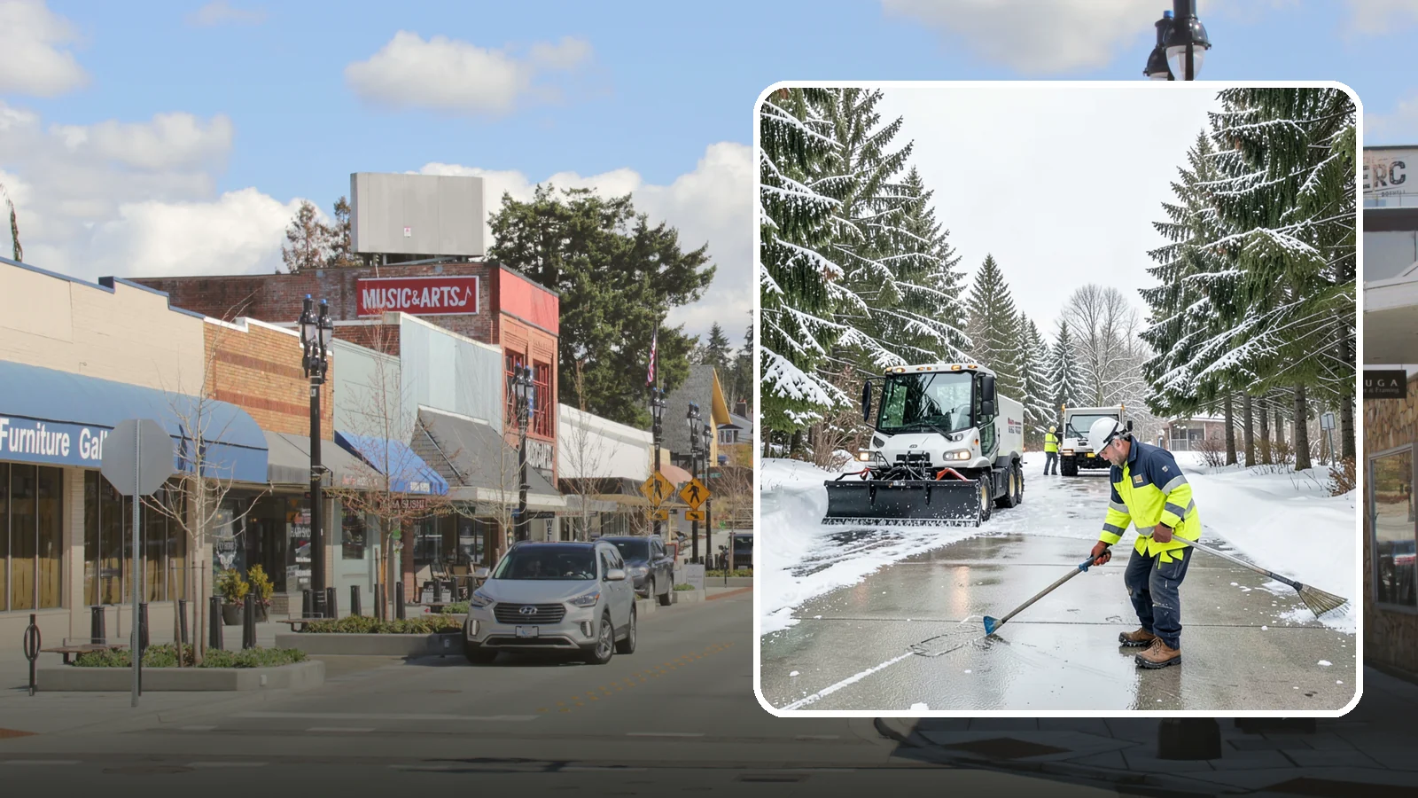 Ice Hazard Response in Bothell, King County, WA - We respond rapidly across Western Washington to eliminate ice hazards on your property before they cause a fall or a liability...