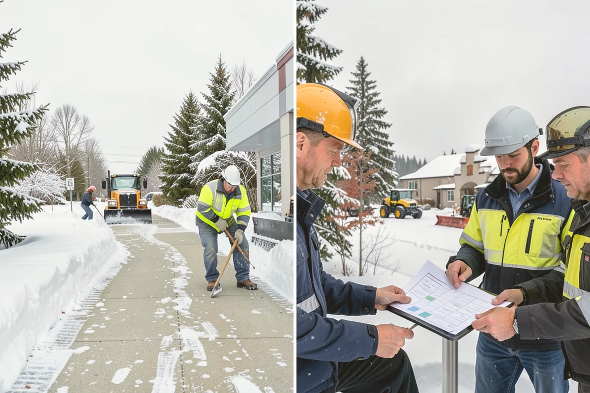 Ice Hazard Response in Brier, Snohomish County, WA - Receive the hazard report and confirm the location