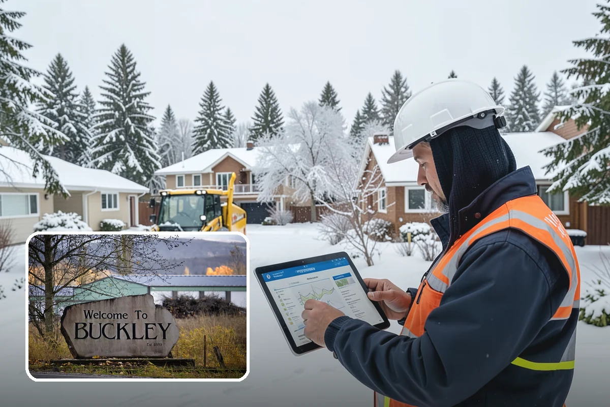 Ice Hazard Response in Buckley, Pierce County, WA - Rapid targeting of dangerous ice as it is reported