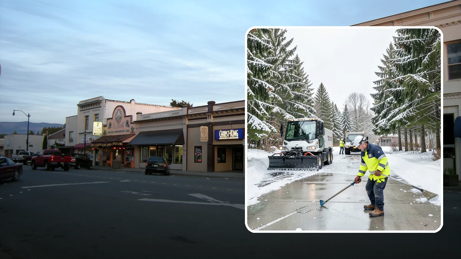 Ice Hazard Response in Burlington, Skagit County, WA - We respond rapidly across Western Washington to eliminate ice hazards on your property before they cause a fall or a liability...