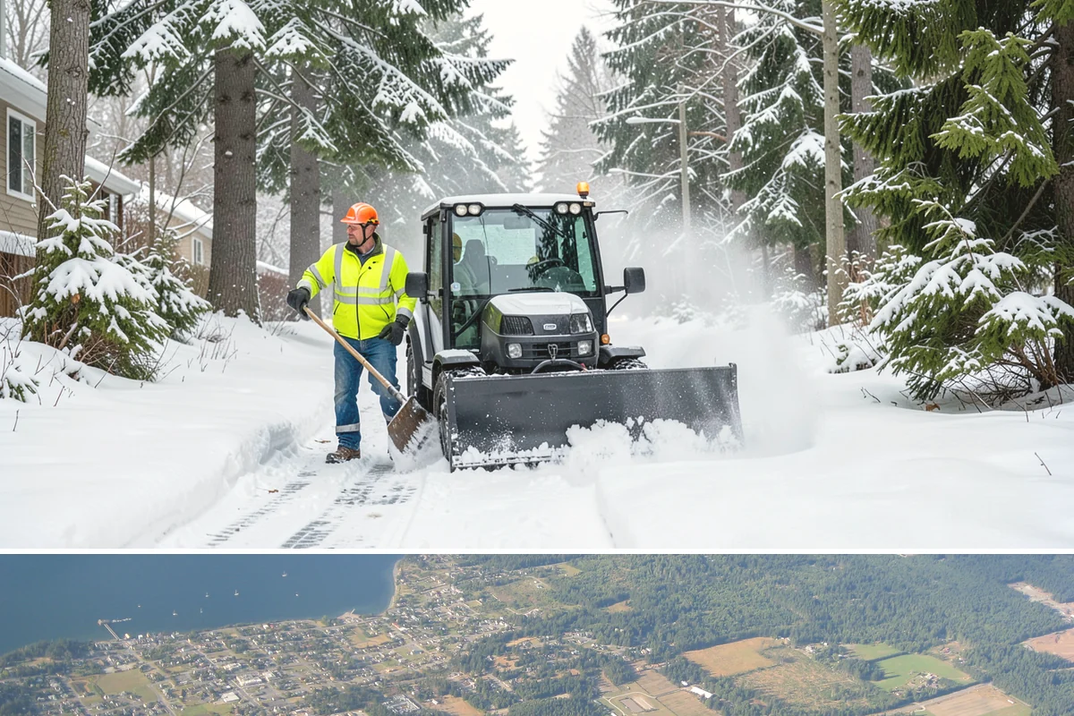 Ice Hazard Response in Coupeville, Island County, WA - Ice hazard response is available throughout the winter season whenever freeze conditions create sudden slip dangers.