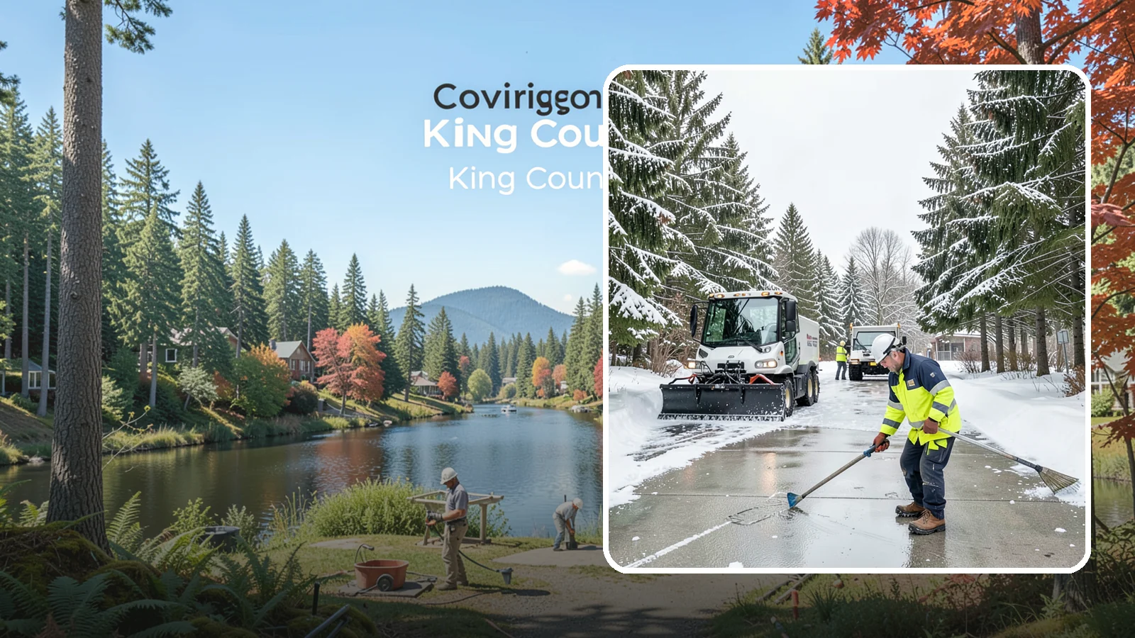 Ice Hazard Response in Covington, King County, WA - We respond rapidly across Western Washington to eliminate ice hazards on your property before they cause a fall or a liability...