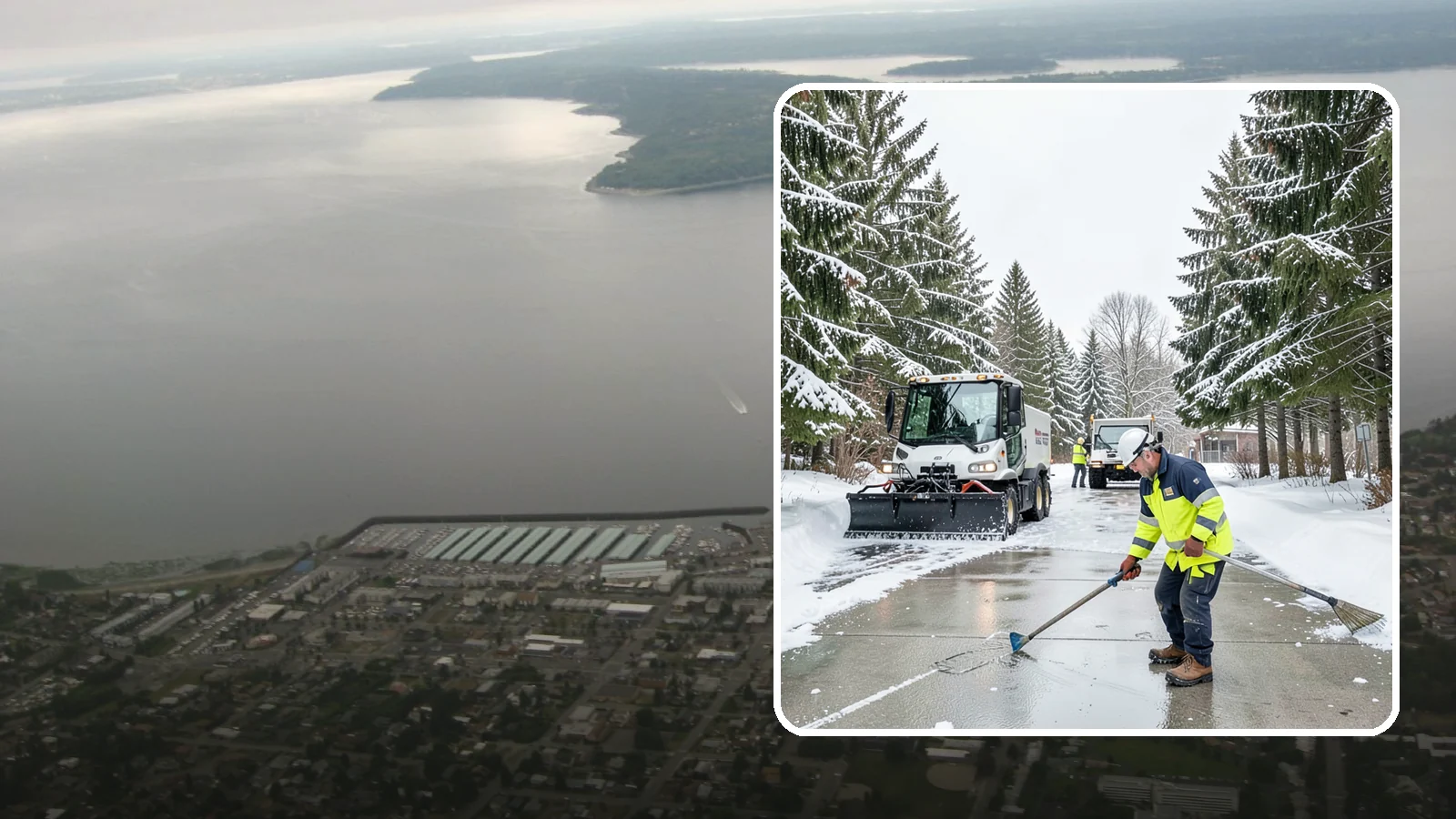 Ice Hazard Response in Des Moines, King County, WA - We respond rapidly across Western Washington to eliminate ice hazards on your property before they cause a fall or a liability...
