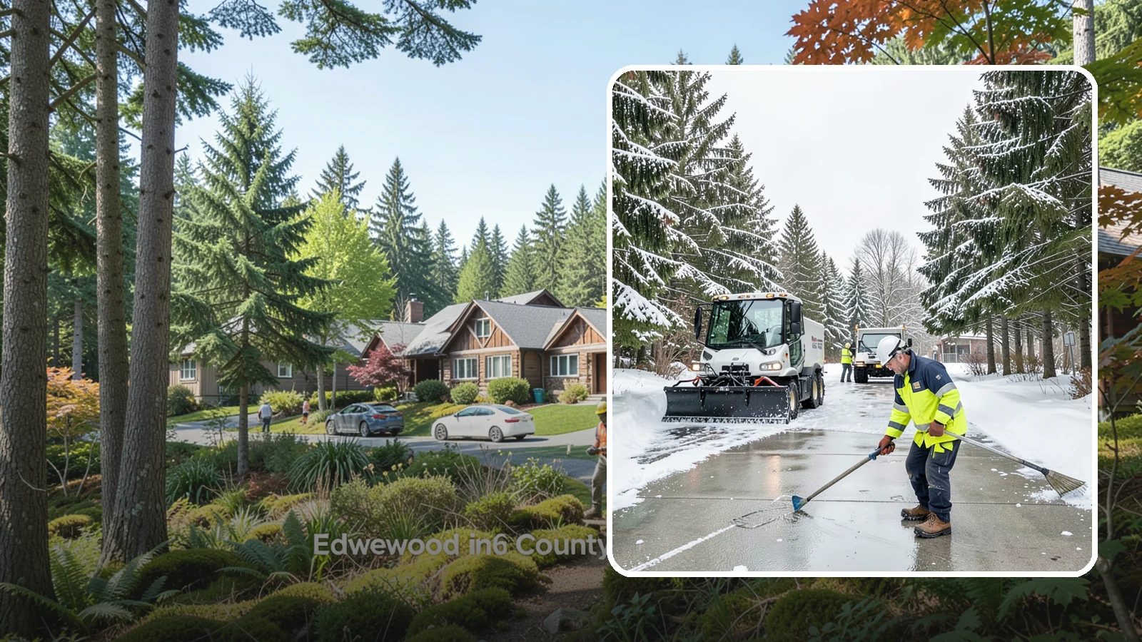 Ice Hazard Response in Edgewood, Pierce County, WA - We respond rapidly across Western Washington to eliminate ice hazards on your property before they cause a fall or a liability...
