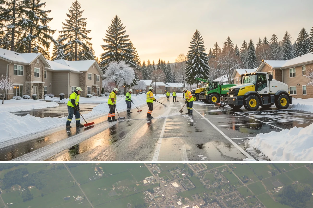 Ice Hazard Response in Enumclaw, King County, WA - Ice hazard response is available throughout the winter season whenever freeze conditions create sudden slip dangers.