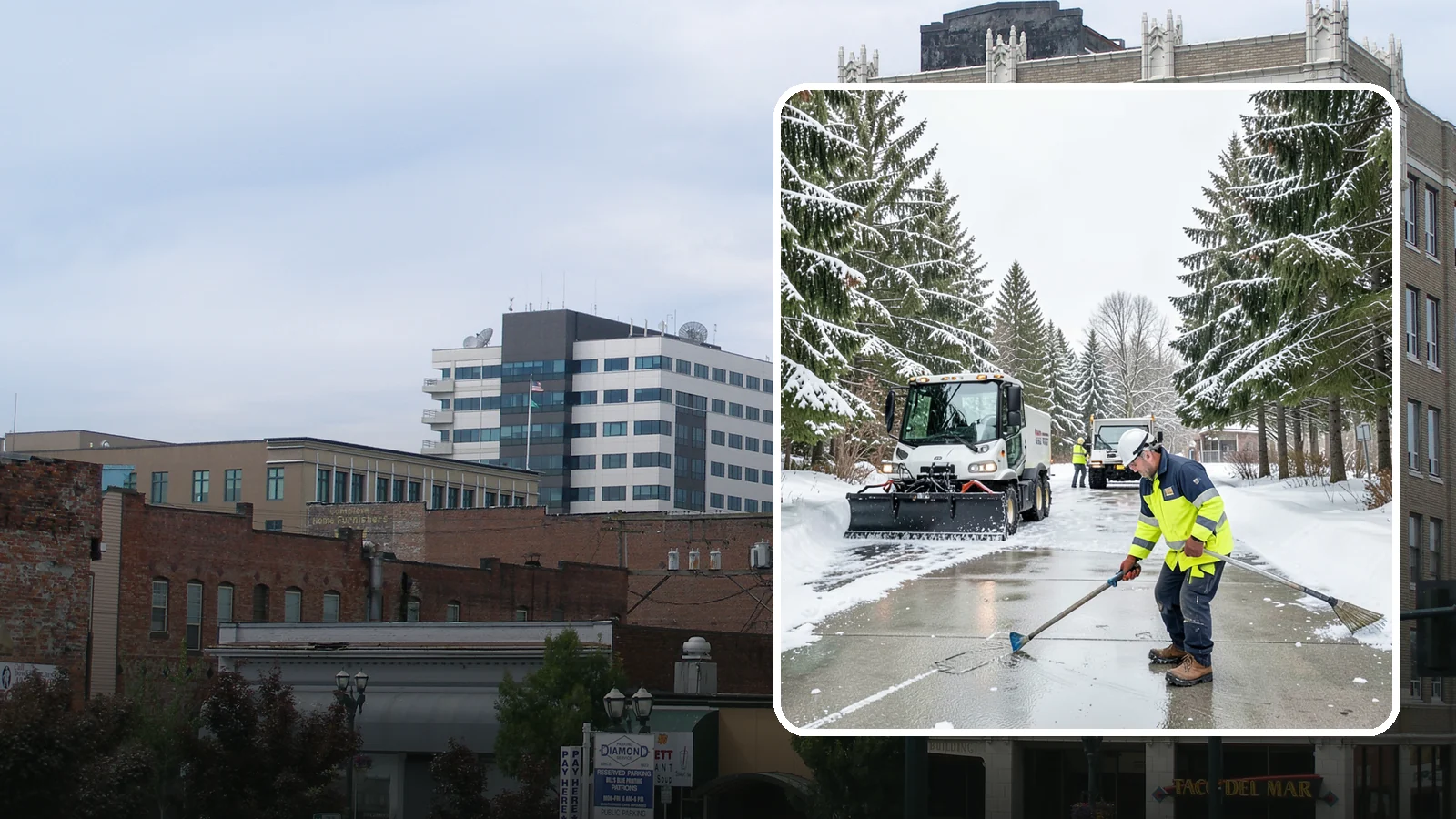 Ice Hazard Response in Everett, Snohomish County, WA - We respond rapidly across Western Washington to eliminate ice hazards on your property before they cause a fall or a liability...