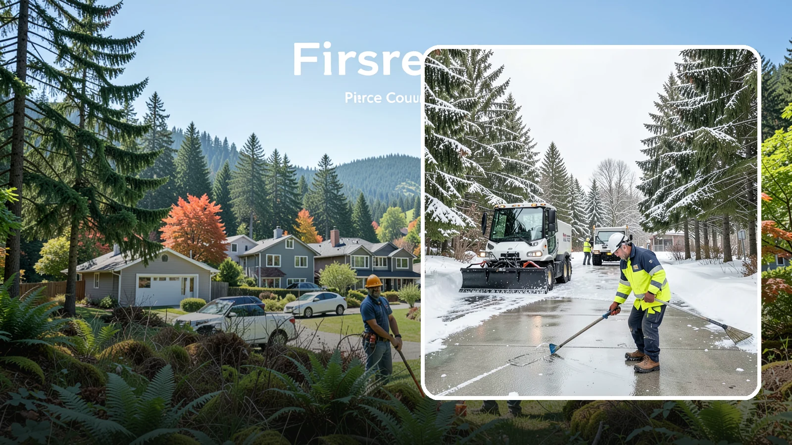 Ice Hazard Response in Fircrest, Pierce County, WA - We respond rapidly across Western Washington to eliminate ice hazards on your property before they cause a fall or a liability...