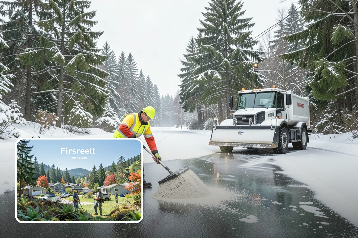 Ice Hazard Response in Fircrest, Pierce County, WA - Rapid targeting of dangerous ice as it is reported