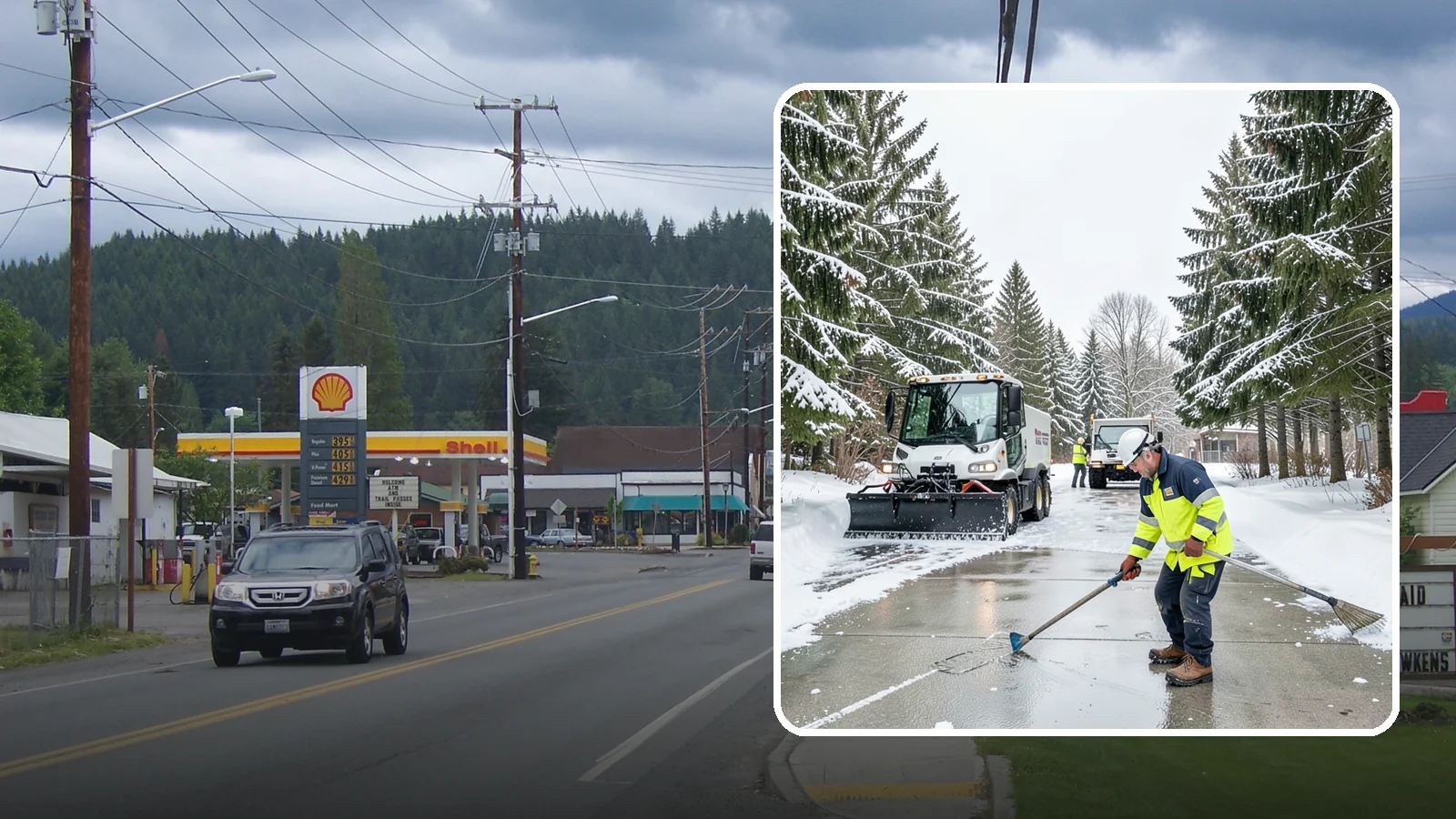 Ice Hazard Response in Granite Falls, Snohomish County, WA - We respond rapidly across Western Washington to eliminate ice hazards on your property before they cause a fall or a liability...