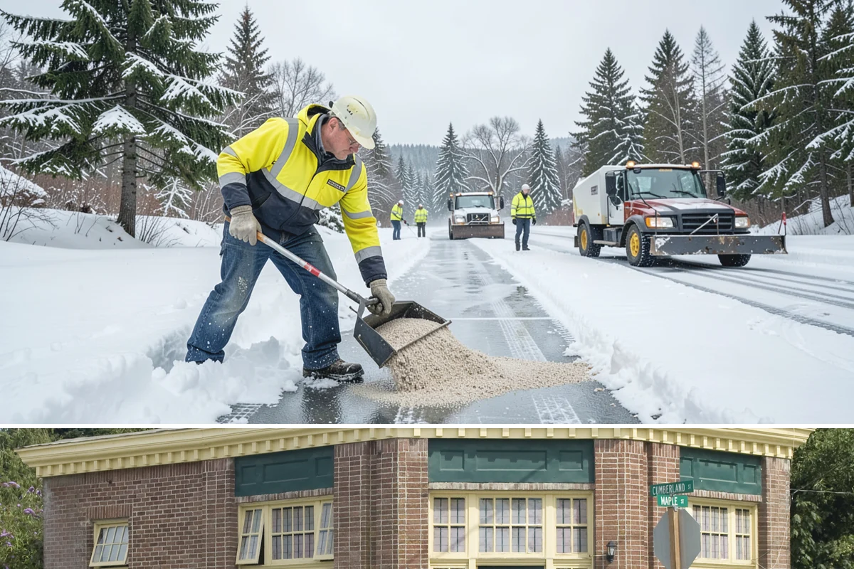 Ice Hazard Response in Hamilton, Skagit County, WA - Ice hazard response is available throughout the winter season whenever freeze conditions create sudden slip dangers.