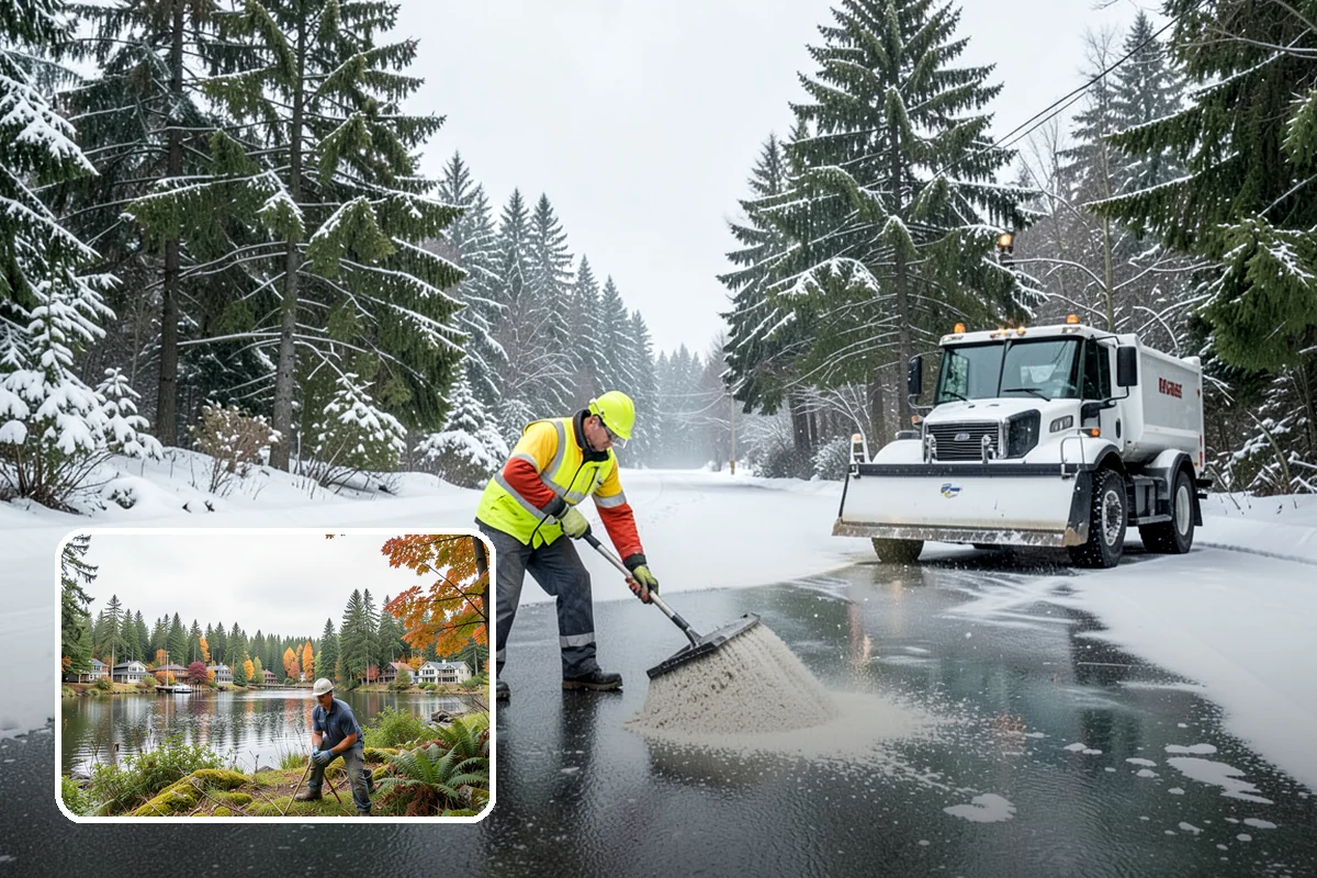 Ice Hazard Response in La Conner, Skagit County, WA - Rapid targeting of dangerous ice as it is reported