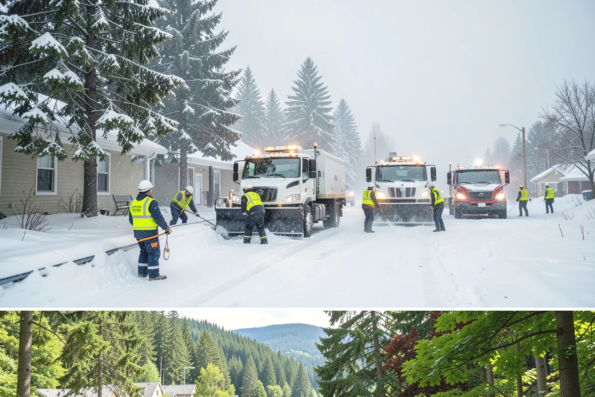 Ice Hazard Response in Lake Forest Park, King County, WA - Ice hazard response is available throughout the winter season whenever freeze conditions create sudden slip dangers.