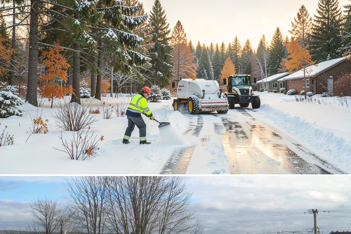 Ice Hazard Response in Langley, Island County, WA - Ice hazard response is available throughout the winter season whenever freeze conditions create sudden slip dangers.