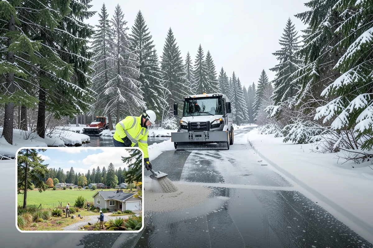 Ice Hazard Response in Lyman, Skagit County, WA - Rapid targeting of dangerous ice as it is reported