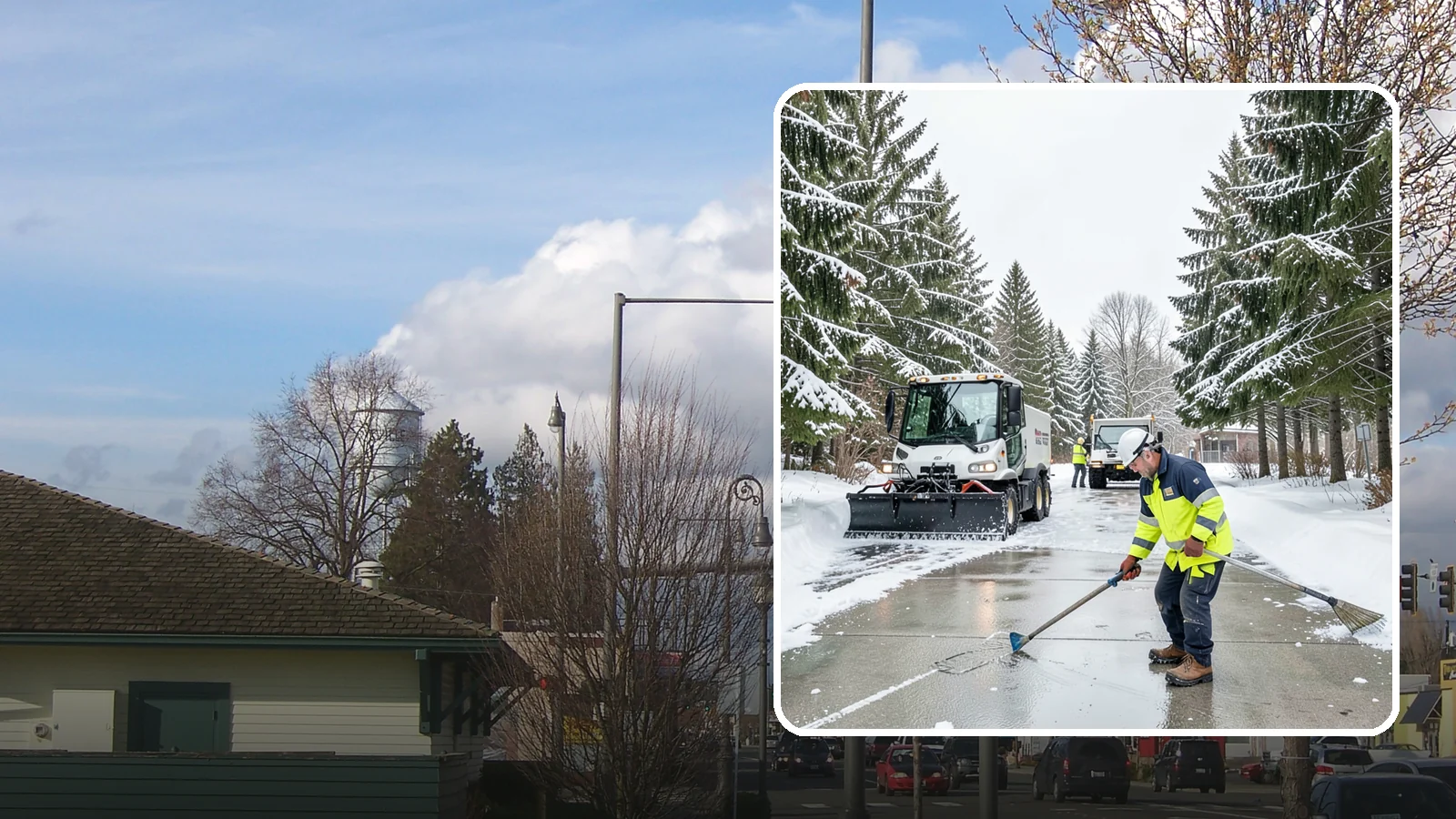 Ice Hazard Response in Marysville, Snohomish County, WA - We respond rapidly across Western Washington to eliminate ice hazards on your property before they cause a fall or a liability...
