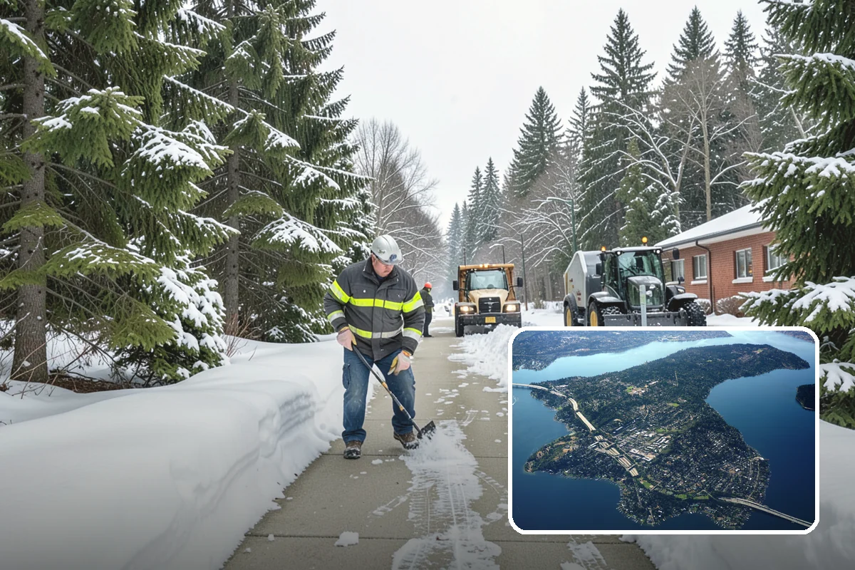 Ice Hazard Response in Mercer Island, King County, WA - Rapid targeting of dangerous ice as it is reported