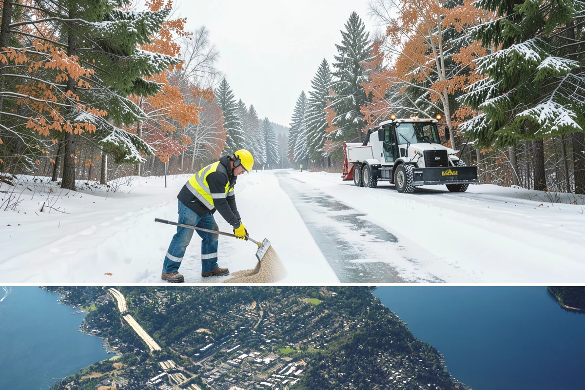 Ice Hazard Response in Mercer Island, King County, WA - Ice hazard response is available throughout the winter season whenever freeze conditions create sudden slip dangers.