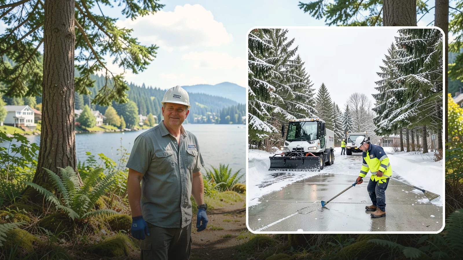 Ice Hazard Response in Milton, King County, WA - We respond rapidly across Western Washington to eliminate ice hazards on your property before they cause a fall or a liability...