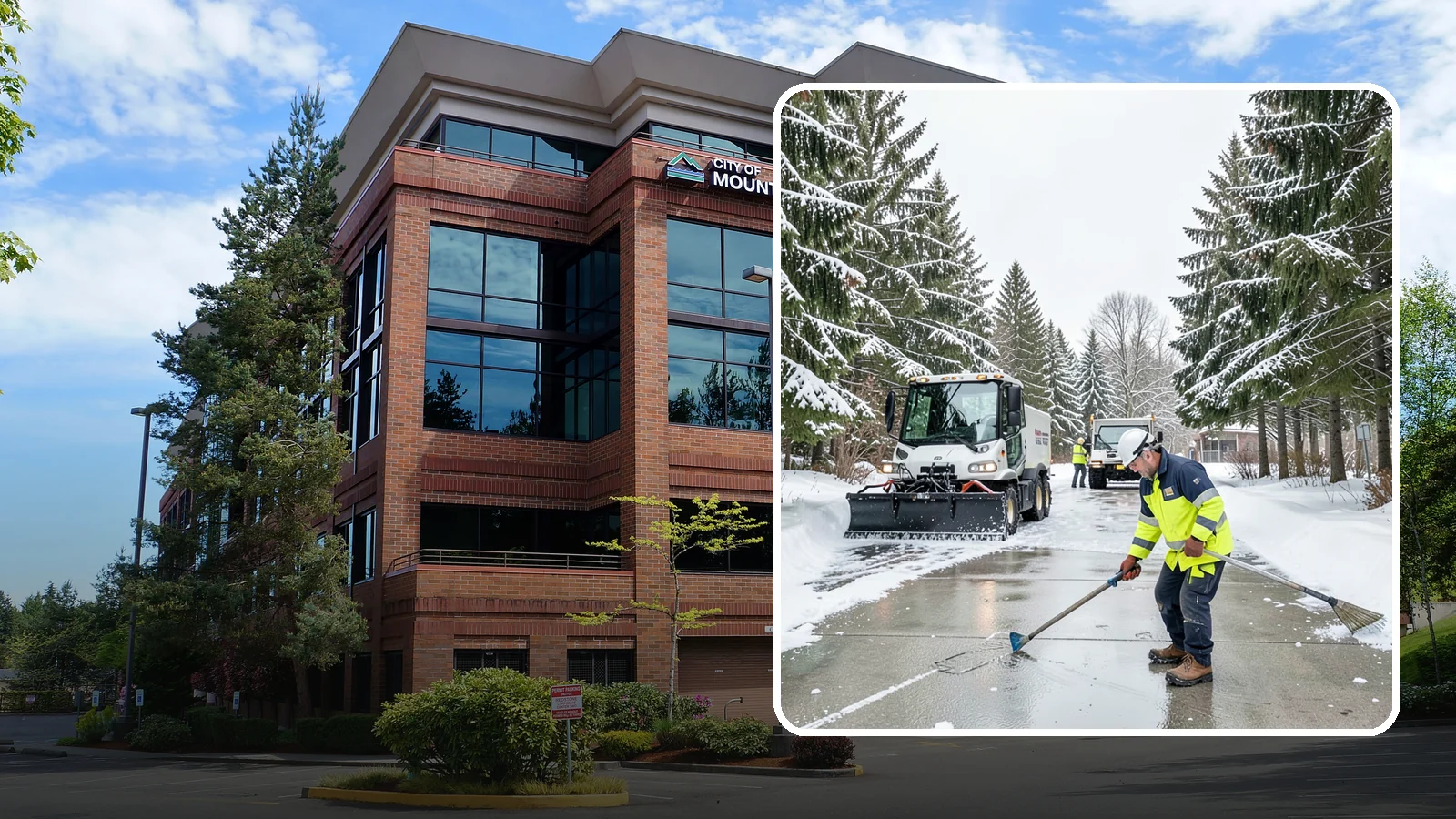 Ice Hazard Response in Mountlake Terrace, Snohomish County, WA - We respond rapidly across Western Washington to eliminate ice hazards on your property before they cause a fall or a liability...