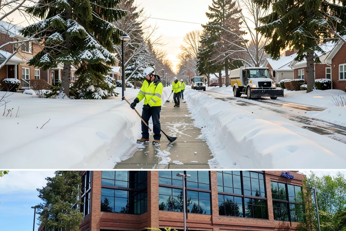Ice Hazard Response in Mountlake Terrace, Snohomish County, WA - Ice hazard response is available throughout the winter season whenever freeze conditions create sudden slip dangers.