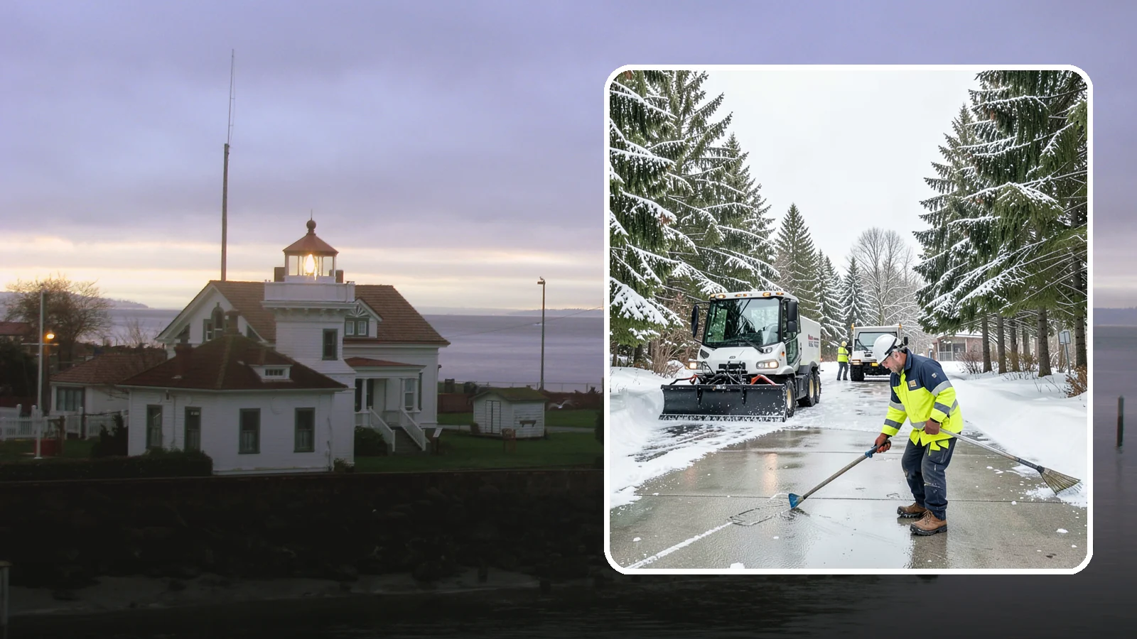 Ice Hazard Response in Mukilteo, Snohomish County, WA - We respond rapidly across Western Washington to eliminate ice hazards on your property before they cause a fall or a liability...