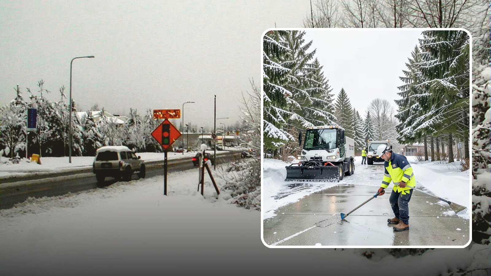 Ice Hazard Response in Newcastle, King County, WA - We respond rapidly across Western Washington to eliminate ice hazards on your property before they cause a fall or a liability...
