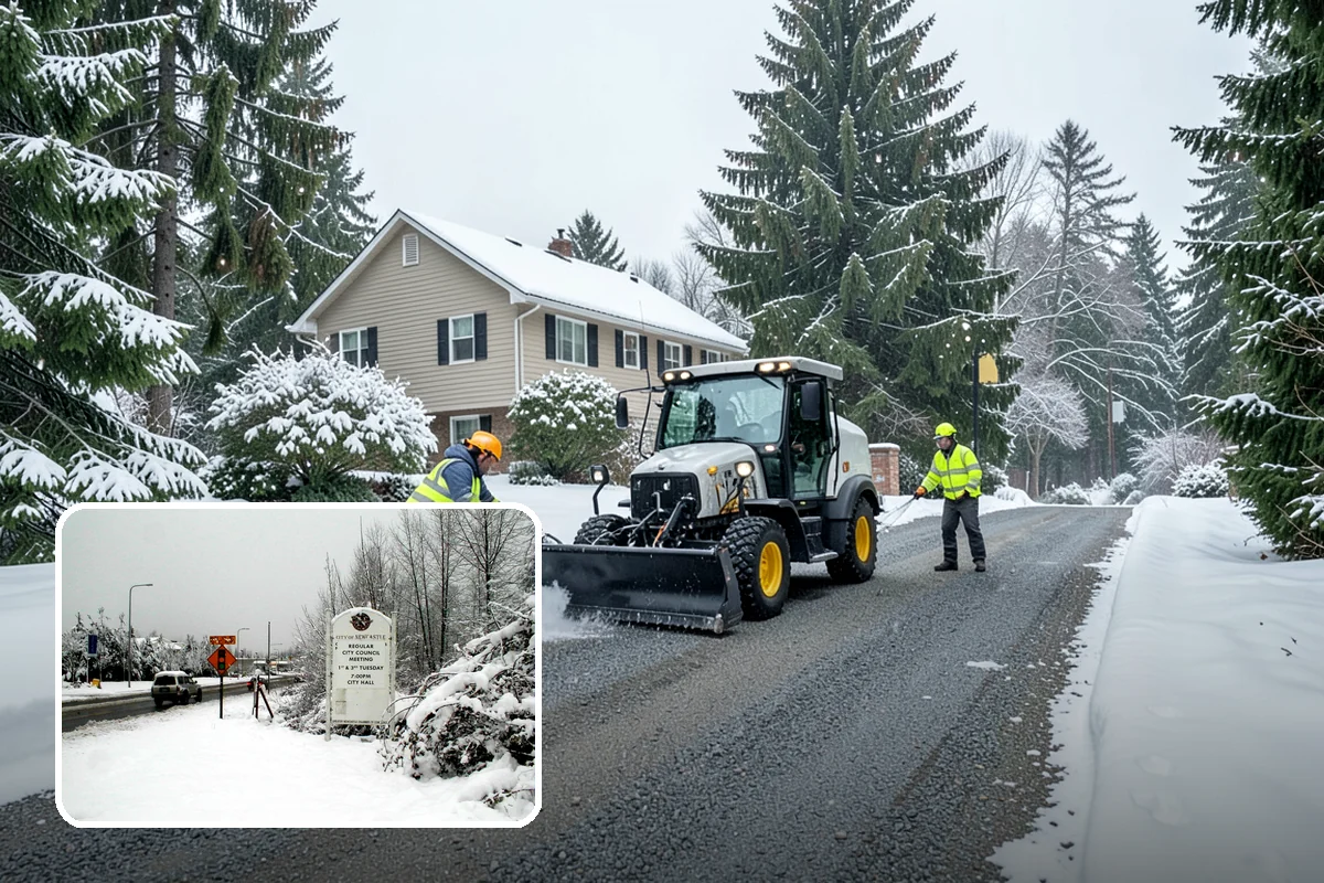 Ice Hazard Response in Newcastle, King County, WA - Rapid targeting of dangerous ice as it is reported